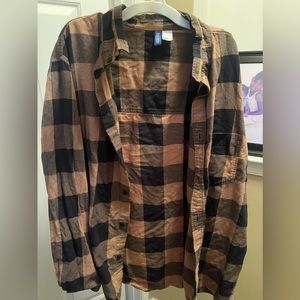 Tan and Black Flannel